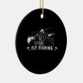 ブラウンブルックマス釣りギフト漁師 セラミックオーナメント (右)