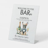 ブラウンブルフランスのドッグバー 台座サイン (正面)