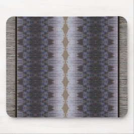 ブラウンブルーとグレーカーパターン（の模様が）あるペットスタイル マウスパッド