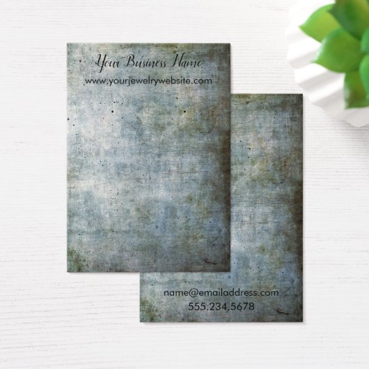 ブラウンブルーグランジイヤリングホルダー表示カード (デスク)