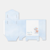 ブラウンブルーテディベアバルーンベビー フェイバーボックス (折り畳みなし)