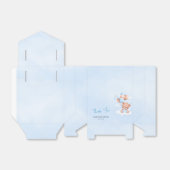 ブラウンブルーテディベアバルーンベビー フェイバーボックス (折り畳みなし)