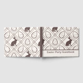 ブラウンプライドパーソナライズされたイースター ゲストブック (全面)