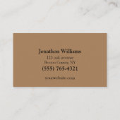 ブラウンプロフェッショナルツリートリミングサービス 名刺 (裏面)