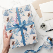 ブラウンヘアプリンセスと城