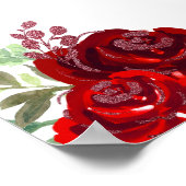 ブラウンヘアプリンセスレッドフローラキンセアニェラ歓迎 ポスター (角)