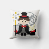 ブラウンヘアボーイマジシャン枕 クッション (裏面)