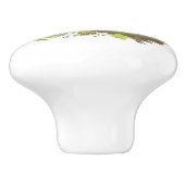 ブラウンベアとカッブ野生動物の自然アート セラミックノブ (側面)