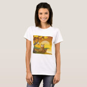 ブラウンベアの夕日 Tシャツ (正面フル)