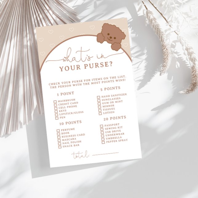 ブラウンベアのwhatsあなたの財布の赤ちゃんシャワーゲーム (クリエイターアップロード済み)