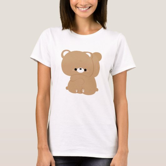 ブラウンベアカップル Tシャツ (正面)