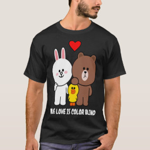ブラウンベアコニーウサギの真の愛はカラーBL Tシャツ