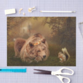 ブラウンベアファンタジーおとぎ話 薄葉紙 (クラフト)