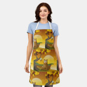 ブラウンベアーサンセット エプロン (着用した状態)