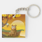 ブラウンベアーサンセット キーホルダー (裏面)