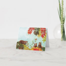 ブラウンベアーズ食べレッドローワンベリー カード