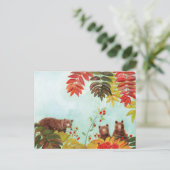 ブラウンベアーズ食べレッドローワンベリー シーズンポストカード (スタンド正面)