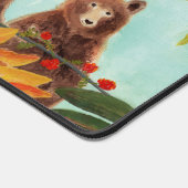 ブラウンベアーズ食べレッドローワンベリー デスクマット (コーナー)