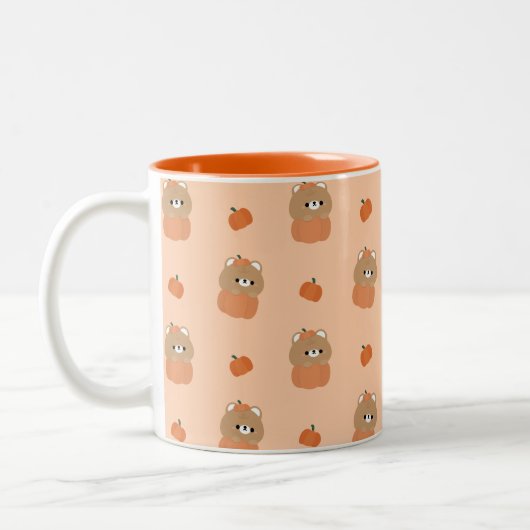 ブラウンベアーハロウィーン ツートーンマグカップ (左)