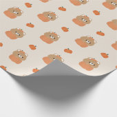 ブラウンベアーハロウィーン ラッピングペーパー (角)