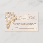 ブラウンベアーバルーンおむつラッフルベビーシャワーEnc エンクロージャーカード (正面)