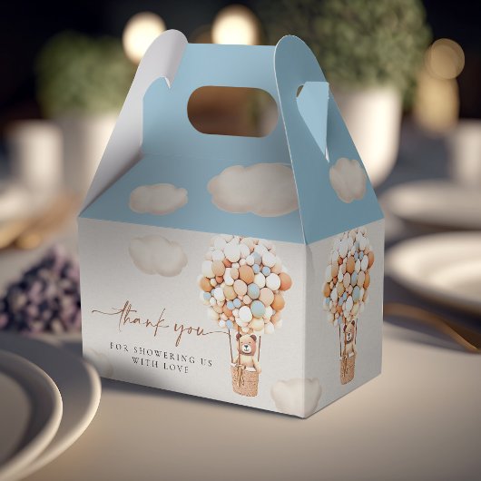 ブラウンベアーバルーンの好意ボックス フェイバーボックス