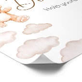 ブラウンベアーバルーンビー待ちベイビーシャワードリンク ポスター (角)