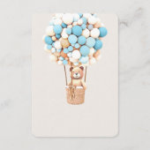 ブラウンベアーバルーンベビーブックエンクロージャカード エンクロージャーカード (裏面)