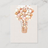 ブラウンベアーバルーンベビーブックエンクロージャカード エンクロージャーカード (裏面)