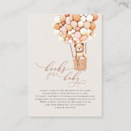 ブラウンベアーバルーンベビーブックエンクロージャカード エンクロージャーカード