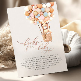 ブラウンベアーバルーンベビーブックエンクロージャカード エンクロージャーカード