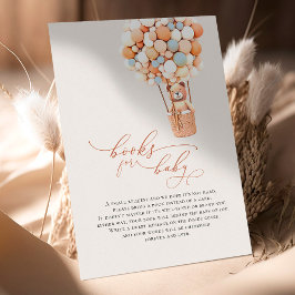 ブラウンベアーバルーンベビーブックエンクロージャカード エンクロージャーカード