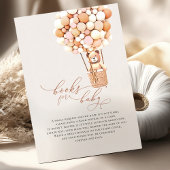 ブラウンベアーバルーンベビーブックエンクロージャカード エンクロージャーカード