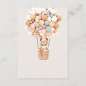 ブラウンベアーバルーンベビーブックエンクロージャカード エンクロージャーカード (裏面)