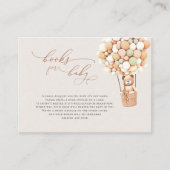 ブラウンベアーバルーンベビーブックエンクロージャカード エンクロージャーカード (正面)