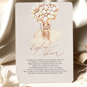 ブラウンベアーバルーン表示シャワーエンクロージャカード エンクロージャーカード