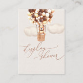 ブラウンベアーバルーン表示シャワーエンクロージャカード エンクロージャーカード (裏面)