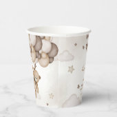 ブラウンベアーバルーン赤ちゃんシャワー 紙コップ (右)