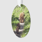 ブラウンベアーファミリー オーナメント (正面)