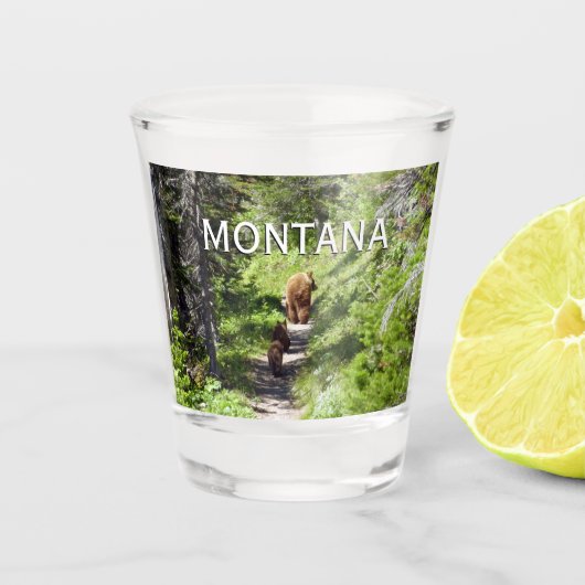 ブラウンベアーファミリー ショットグラス (正面)