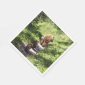 ブラウンベアーファミリー スタンダードランチョンナプキン (角)