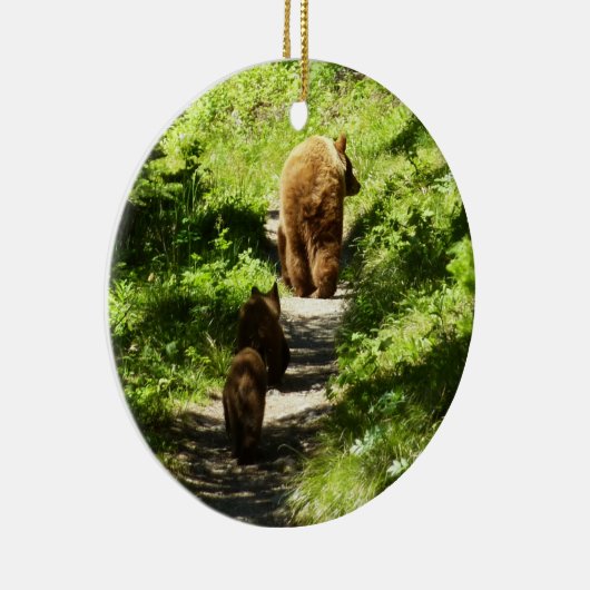 ブラウンベアーファミリー セラミックオーナメント (右)