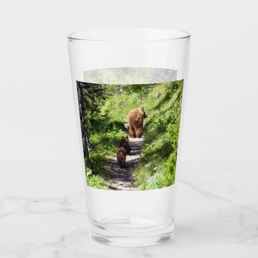ブラウンベアーファミリー タンブラーグラス (正面)