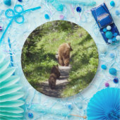 ブラウンベアーファミリー ペーパープレート (パーティー)