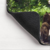 ブラウンベアーファミリー マウスパッド (コーナー)