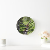 ブラウンベアーファミリー ラウンド壁時計 (ホーム)