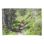 ブラウンベアーファミリー 枕カバー (正面)