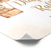 ブラウンベアーホットエアバルーンベビーおむつラッフル ポスター (角)