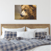 ブラウンベア愛好家 キャンバスプリント (インサイチュ (寝室))