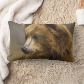 ブラウンベア愛好家 ランバークッション (ブランケット)